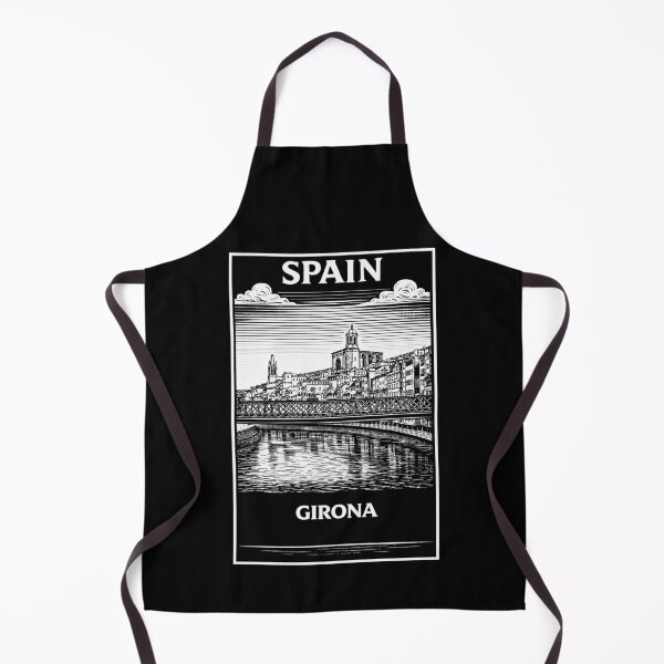 Item preview, Girona Spain Linocut Style designed and sold by Thistle-TShop.