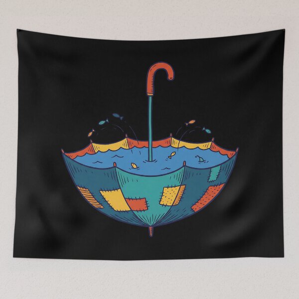 Item preview, Umbrella Aquarium – Cozy Rainy Day Fish Shelter designed and sold by DesignedByMarty.