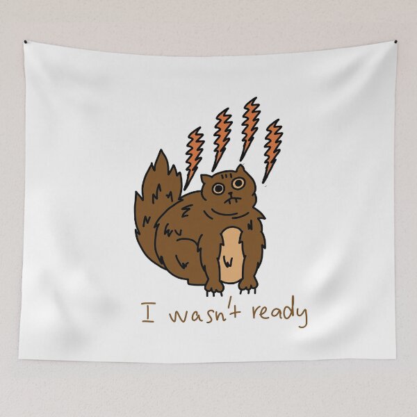 Item preview, I Wasn’t Ready Funny Cat Illustration designed and sold by Baby-Care.