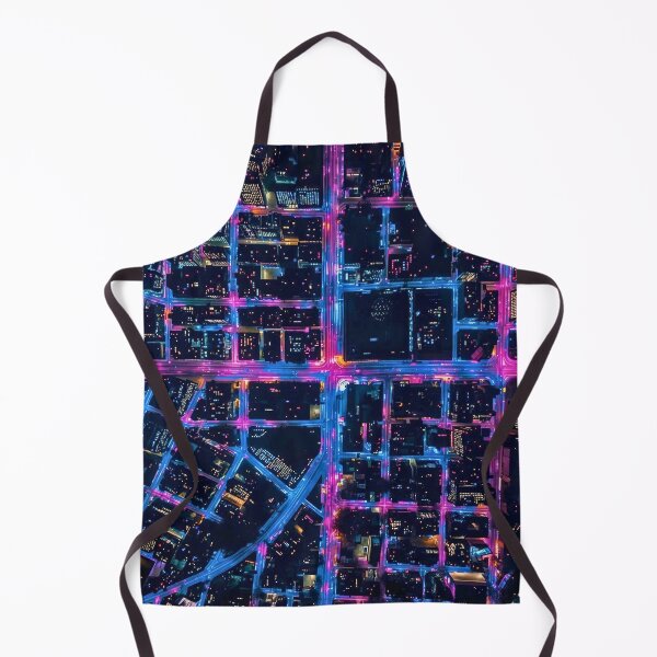 Artikelvorschau, Cybernetic Pulse Neon Pink and Blue City Grid entworfen und verkauft von Cozyartsss.