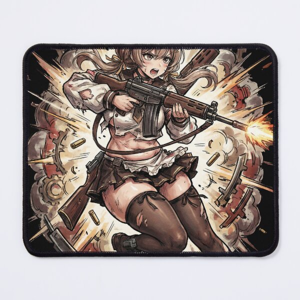 Item preview, Bready Nikke Goddess of Victory Bread Girl Attacker Burst Fire Baker Outfit Fan Art Portrait Poster T-Shirt Sticker Print Gift designed and sold by Senpaiwaves.