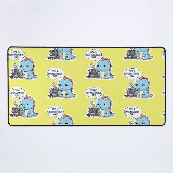 Item preview, Adorable Kawaii Bytesaurus Rex Dinosaur with Broken Computer 404 Error Funny Tech Support Humor Chibi Dino Sticker and Programmer Gift designed and sold by bvdesignart.