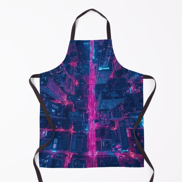 Item preview, Cyber Canyon Vertiginous Neon City Descent designed and sold by Cozyartsss.