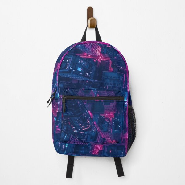 Item preview, Cyber Canyon Vertiginous Neon City Descent designed and sold by Cozyartsss.