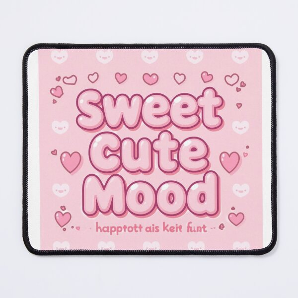 Item preview, Sweet Cute Mood – Kawaii Pastel Bubble Typography designed and sold by Saurabh86.