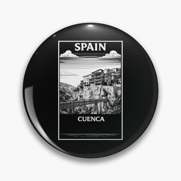 Item preview, Cuenca Spain Linocut Style  designed and sold by Thistle-TShop.