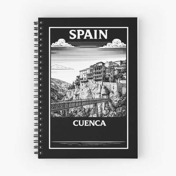 Item preview, Cuenca Spain Linocut Style  designed and sold by Thistle-TShop.