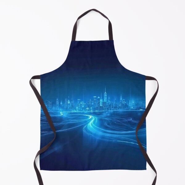 Item preview, Golden Avenue Majestic Night Skyline and Urban Horizon designed and sold by Cozyartsss.