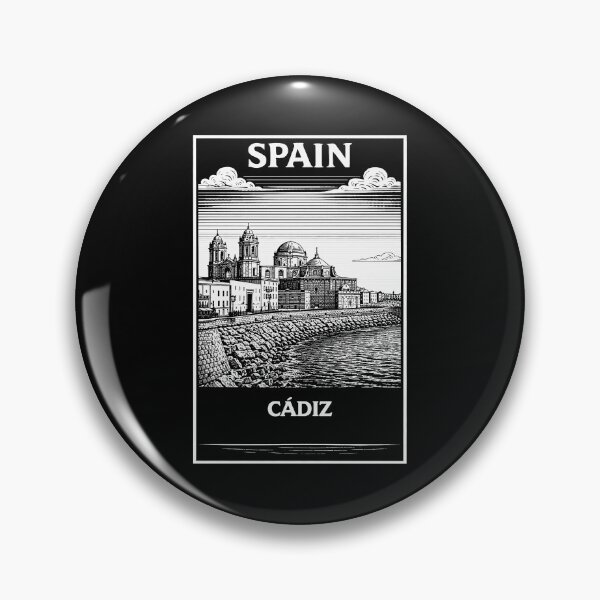Item preview, Cadiz Spain Linocut Style  designed and sold by Thistle-TShop.