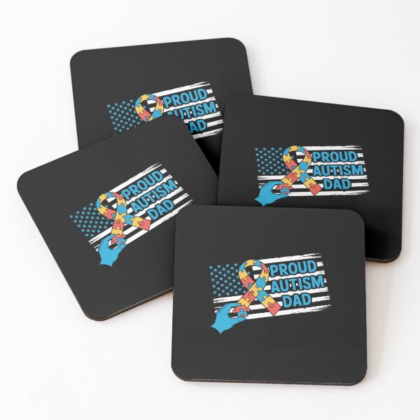 Item preview, Proud Autism Dad American Flag USA Autism Awareness Dad Men designed and sold by repconomArt.