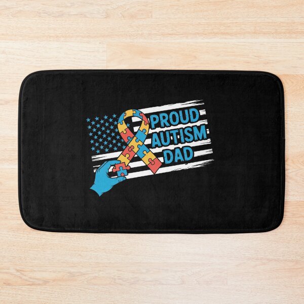 Item preview, Proud Autism Dad American Flag USA Autism Awareness Dad Men designed and sold by repconomArt.