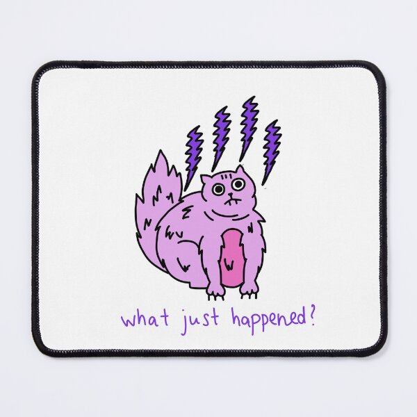 Item preview, What Just Happened Funny Anxious Cat Illustration designed and sold by Baby-Care.