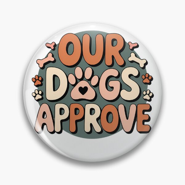 Item preview, Dog Parents Valentine Our Dogs Approve Funny Pet Couple Typography Gift designed and sold by GiftsForge.