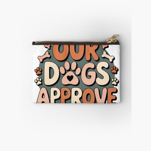 Item preview, Dog Parents Valentine Our Dogs Approve Funny Pet Couple Typography Gift designed and sold by GiftsForge.