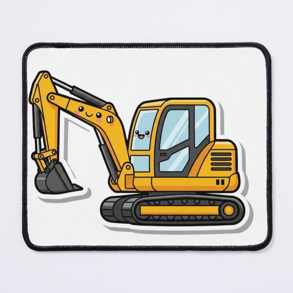 Item preview, Cute Excavator Sticker designed and sold by 4AGift.