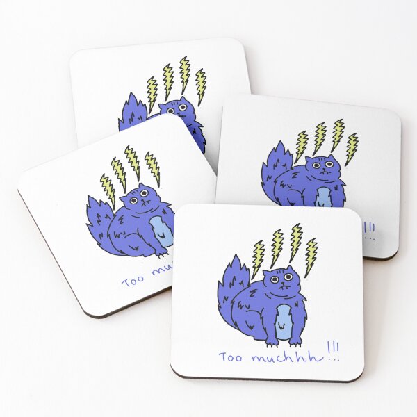 Item preview, Too Muchhh Funny Overstimulated Cat Illustration designed and sold by Baby-Care.