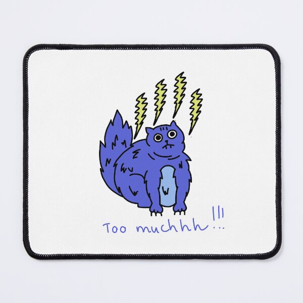 Item preview, Too Muchhh Funny Overstimulated Cat Illustration designed and sold by Baby-Care.