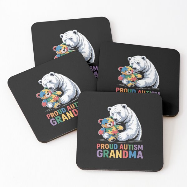 Item preview, Proud Autism Grandma Bear Autism Awareness Autistic Kids designed and sold by repconomArt.