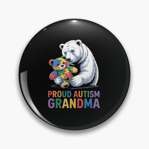 Item preview, Proud Autism Grandma Bear Autism Awareness Autistic Kids designed and sold by repconomArt.