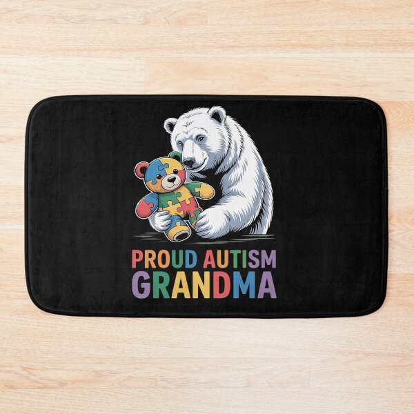Item preview, Proud Autism Grandma Bear Autism Awareness Autistic Kids designed and sold by repconomArt.