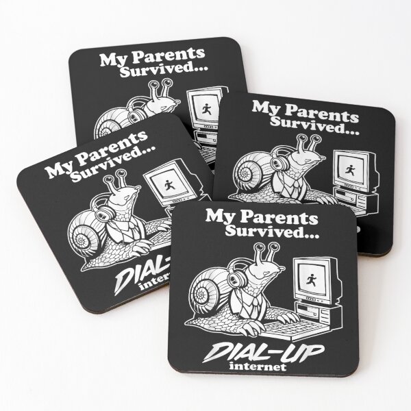 Item preview, My Parents Survived Dial Up Internet Funny Retro Tech Humor designed and sold by JolinChinn.