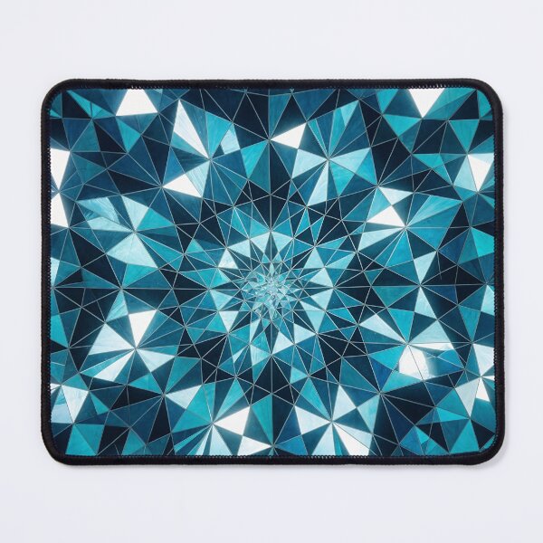 Item preview, Kaleidoscope Abstraction of Ocean Hues designed and sold by ShaDeS-AI-Art.