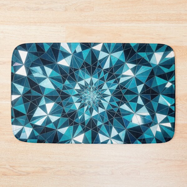Item preview, Kaleidoscope Abstraction of Ocean Hues designed and sold by ShaDeS-AI-Art.