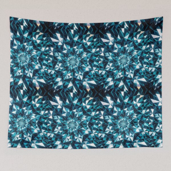 Item preview, Kaleidoscope Abstraction of Ocean Hues designed and sold by ShaDeS-AI-Art.