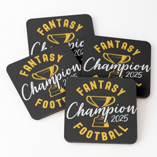 Item preview, Fantasy Champion Football 2025 Trophy Bold Sports Typography Design designed and sold by JolinChinn.