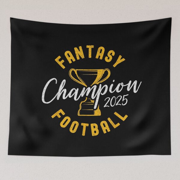 Item preview, Fantasy Champion Football 2025 Trophy Bold Sports Typography Design designed and sold by JolinChinn.