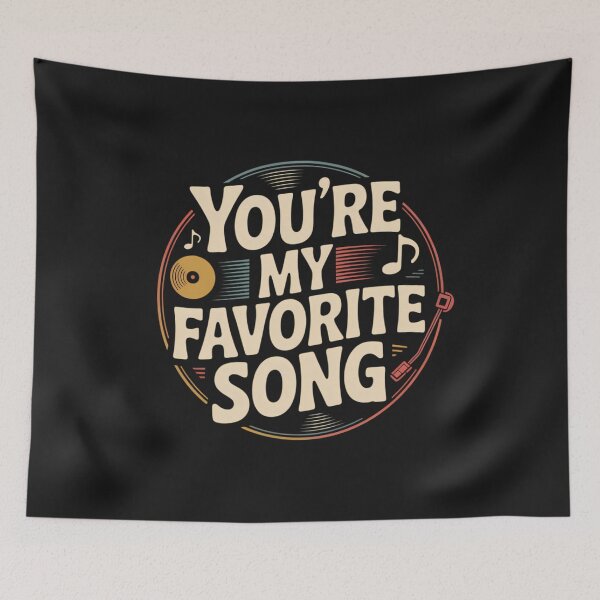 Item preview, You're My Favorite Song Music Lover Couple Valentine Typography Band Gift designed and sold by GiftsForge.