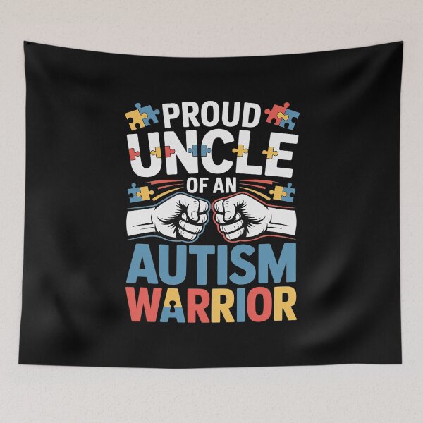 Item preview, Proud Uncle Of An Autism Warrior Autistic Awareness designed and sold by repconomArt.