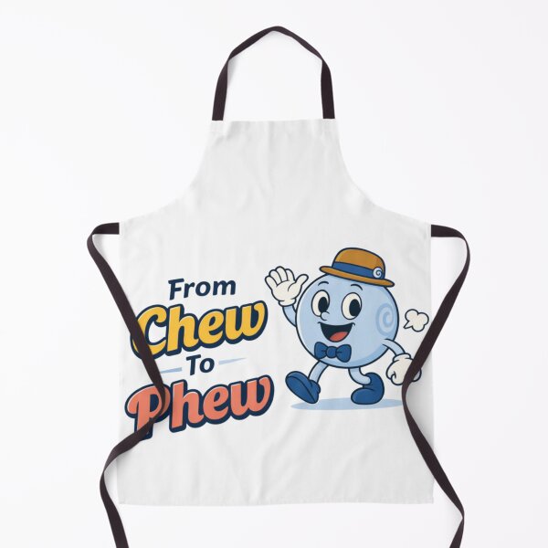 Item preview, From Chew To Phew Funny Candy Mascot Cartoon Typography Design designed and sold by GenioFin.