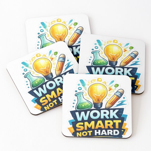 Item preview, Work Smart Not Hard – Productivity Motivation Design designed and sold by Amr Darwish Graphic designer.