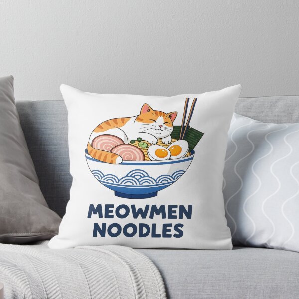 Item preview, Meowmen Noodles – Happy Cat Ramen Bowl Foodie Art designed and sold by DesignedByMarty.