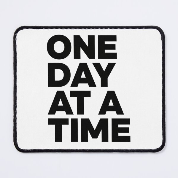 Item preview, ONE DAY AT A TIME Clean Typography | Sober & Recovery Gift designed and sold by INNER WINNER YOU.
