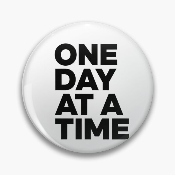 Item preview, ONE DAY AT A TIME Clean Typography | Sober & Recovery Gift designed and sold by INNER WINNER YOU.