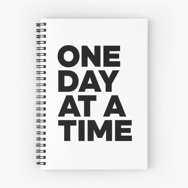 Item preview, ONE DAY AT A TIME Clean Typography | Sober & Recovery Gift designed and sold by INNER WINNER YOU.
