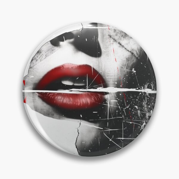 INGENUE — Fractured Face Political Art Print by iServalan Pin