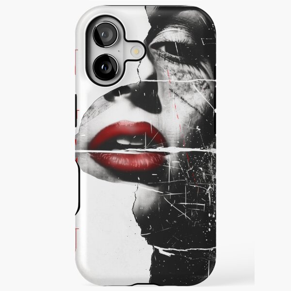INGENUE — Fractured Face Political Art Print by iServalan iPhone Tough Case