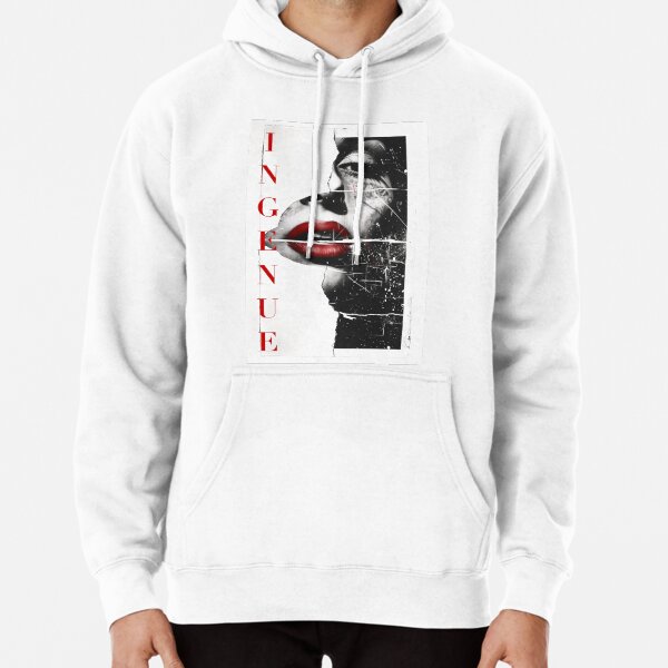 INGENUE — Fractured Face Political Art Print by iServalan Pullover Hoodie