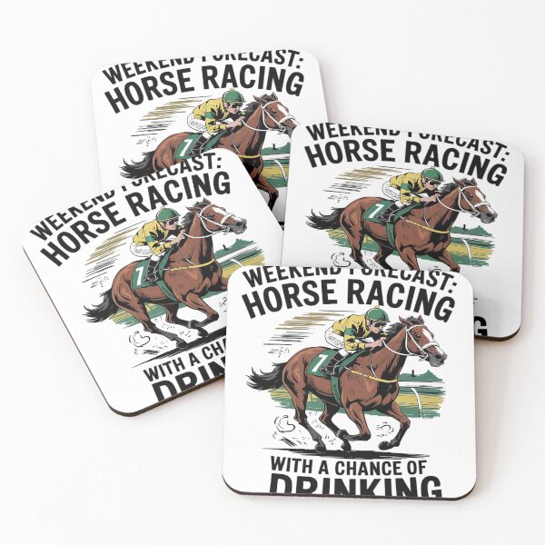 Item preview, Weekend Forecast Horse Racing Chance of Drinking Derby  designed and sold by KotexTemu.