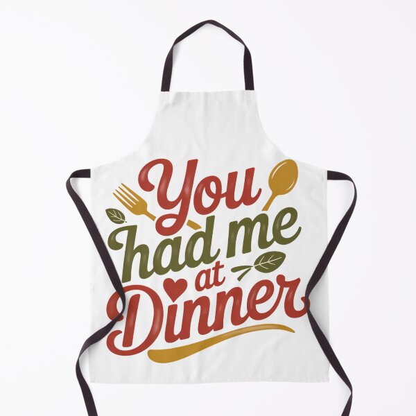 Item preview, You Had Me At Dinner Foodie Couple Valentine Typography Chef Love Gift designed and sold by GiftsForge.
