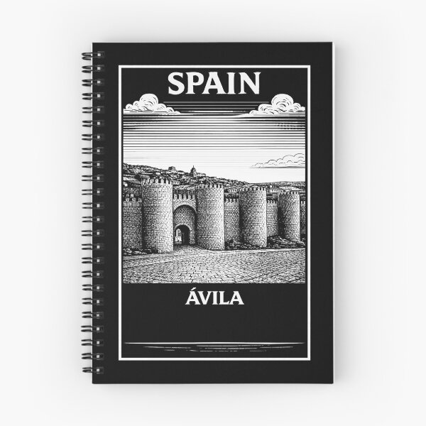 Item preview, Avila Spain Linocut Style  designed and sold by Thistle-TShop.