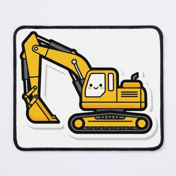 Item preview, Cute  yellow Excavator  designed and sold by 4AGift.