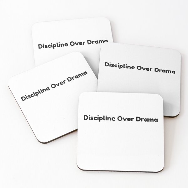 Item preview, Discipline Over Drama – Quiet Hustle Mindset designed and sold by RICHKIDSSTUDIO.