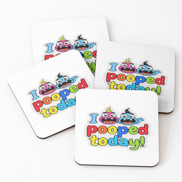 Item preview, Pooped Today! – Funny Cute Cartoon Poop Humor T-Shirt & Sticker Design designed and sold by Sushikidsntod.
