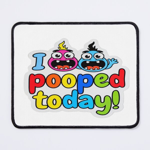 Item preview, Pooped Today! – Funny Cute Cartoon Poop Humor T-Shirt & Sticker Design designed and sold by Sushikidsntod.