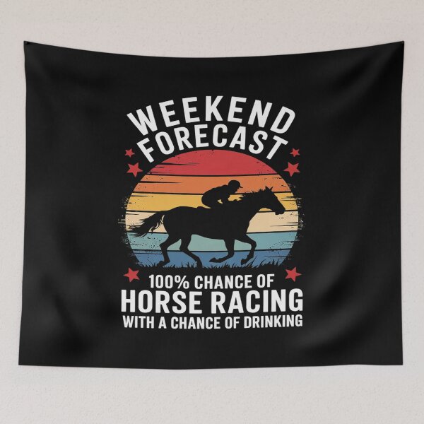 Item preview, Weekend Forecast Horse Racing Chance of Drinking Mens  designed and sold by KotexTemu.
