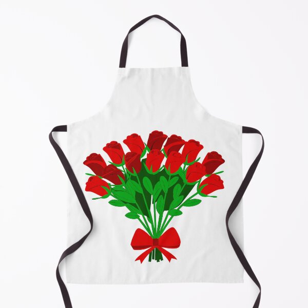 Item preview, Red Rose Bouquet with Ribbon Illustration designed and sold by Jirada.